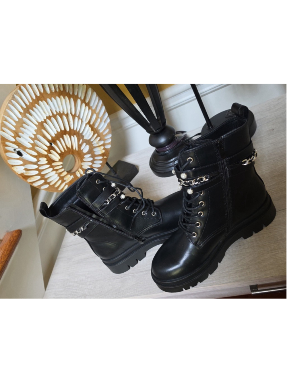 Dream Pairs Platform Combat Boots New